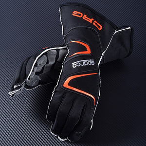 Karthandschuhe lang - Kart gloves black long