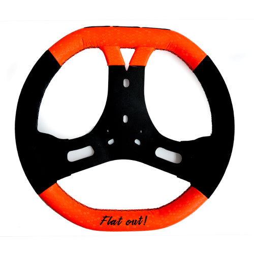Lenkrad 360 Schwarz/Orange Flat out - Steering wheel 360 Black/Orange Flat out