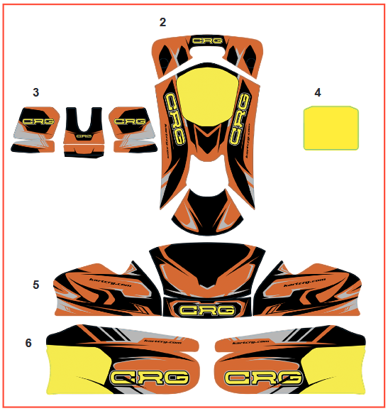 MK20/27 Mini Aufklebersatz komplett - Stickers kit Mini MK20/27 complete