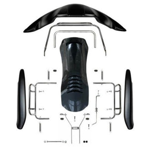 507/509 Verkleidungssatz komplett schwarz - 507/509 fairing kit complete black