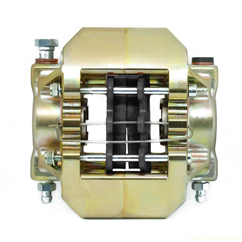 Bremssattel hinten komplett V09-10-11 gold - Rear brake caliper complete V09-10-11 gold