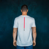 T-Shirt Bengio - weiß grau/rot