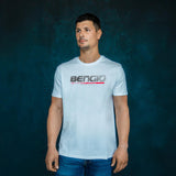 T-Shirt Bengio - weiß grau/rot